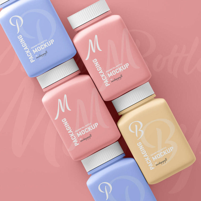 药丸塑料瓶样机