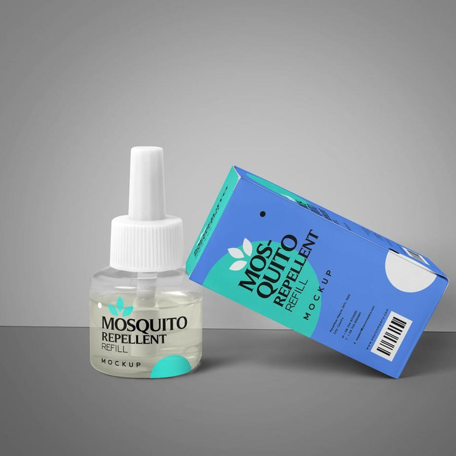 驱蚊剂及包装盒样机