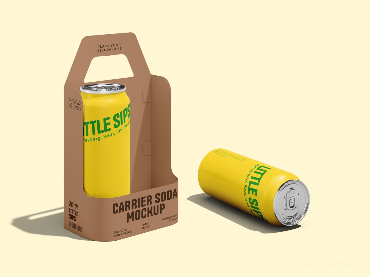 易拉罐组合包装样机