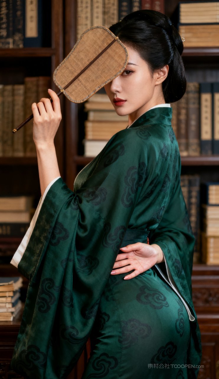 性感妩媚少女古风汉服美女大胸美艳国风