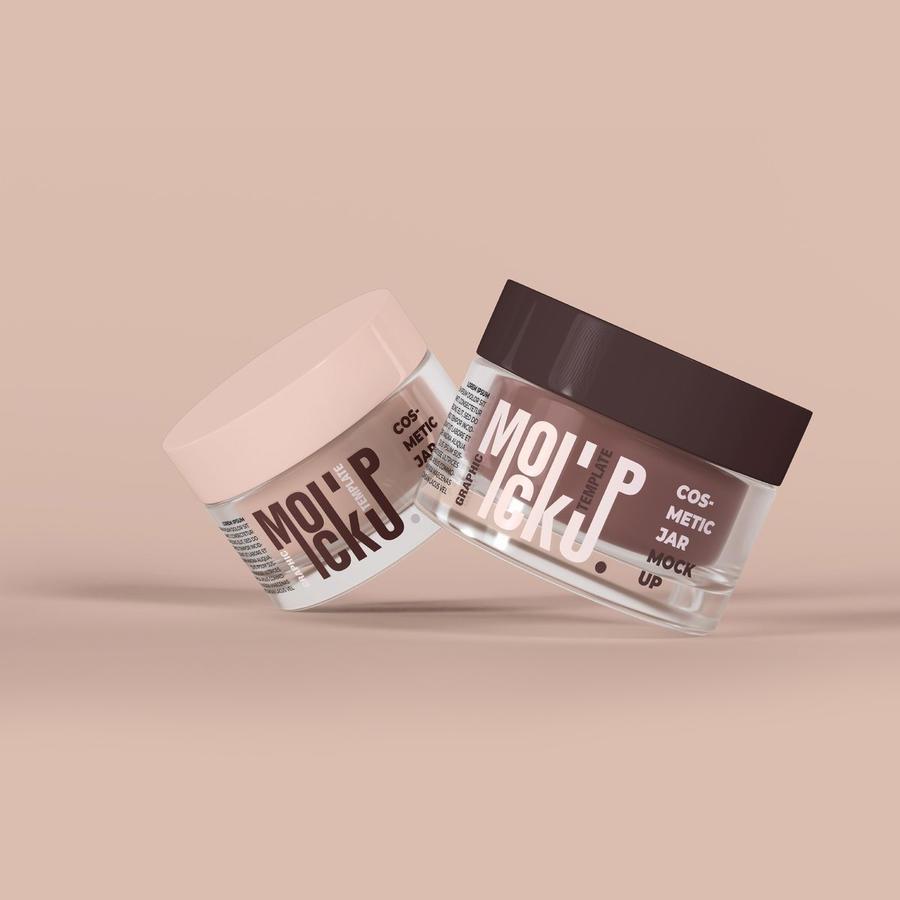 化妆品玻璃罐样机