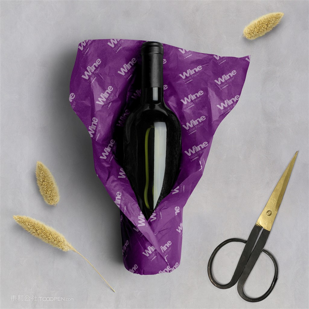 红酒包装样机