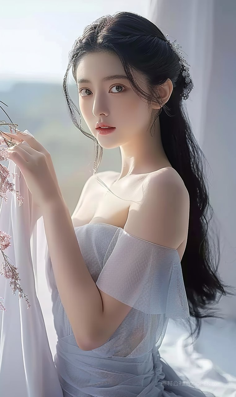 美女优美少女时尚魅力清纯盛装美容彩妆