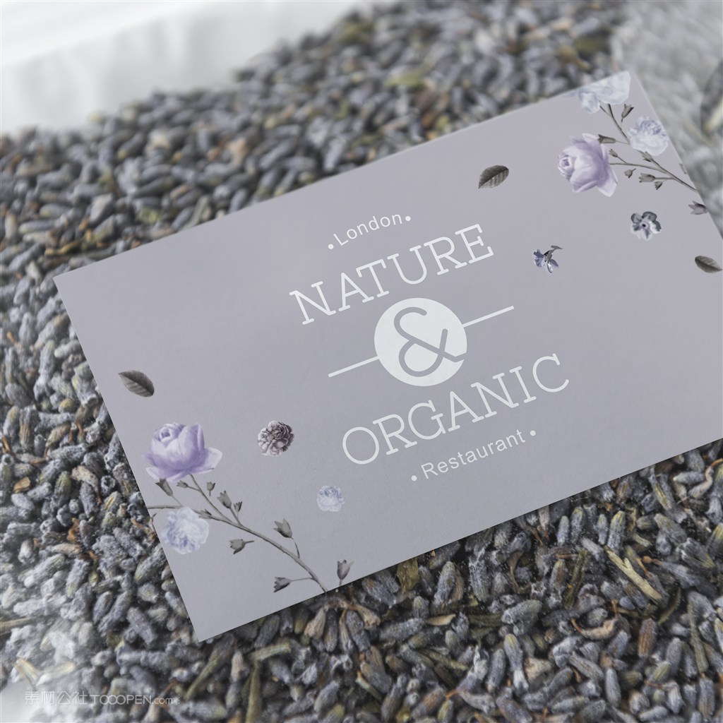 有机茶透明塑料袋包装贴图样机