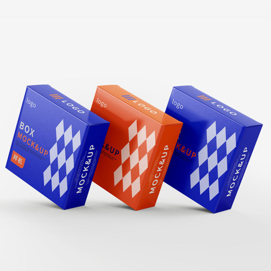 方形包装盒子样机