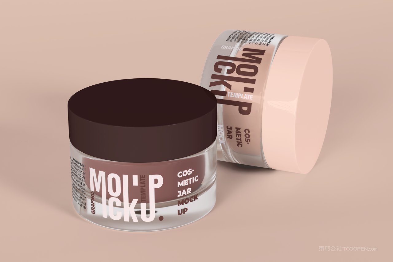 化妆品玻璃罐样机