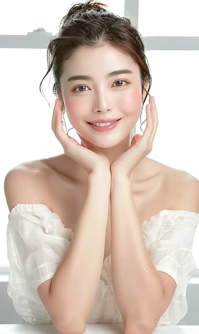 美容清纯时尚优美少女活力青春魅力美女彩妆