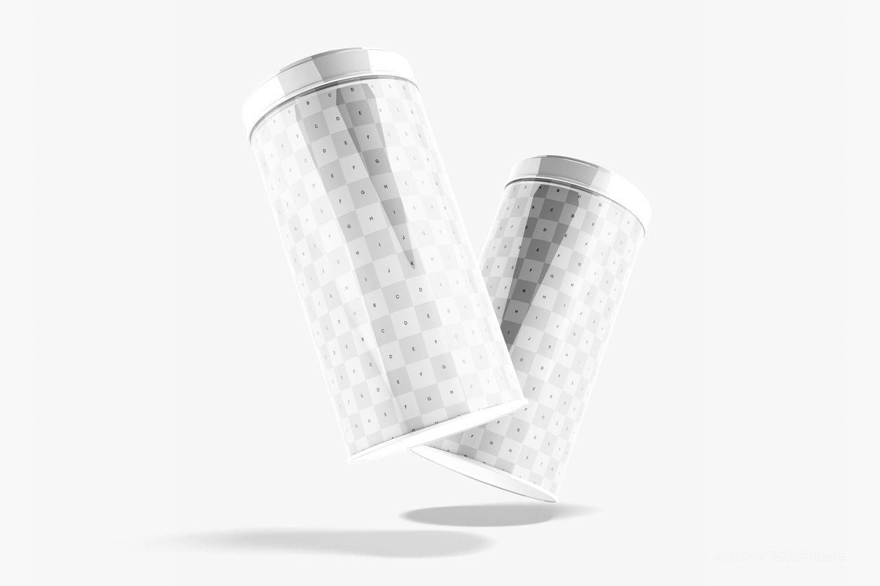 卡套罐子包装样机