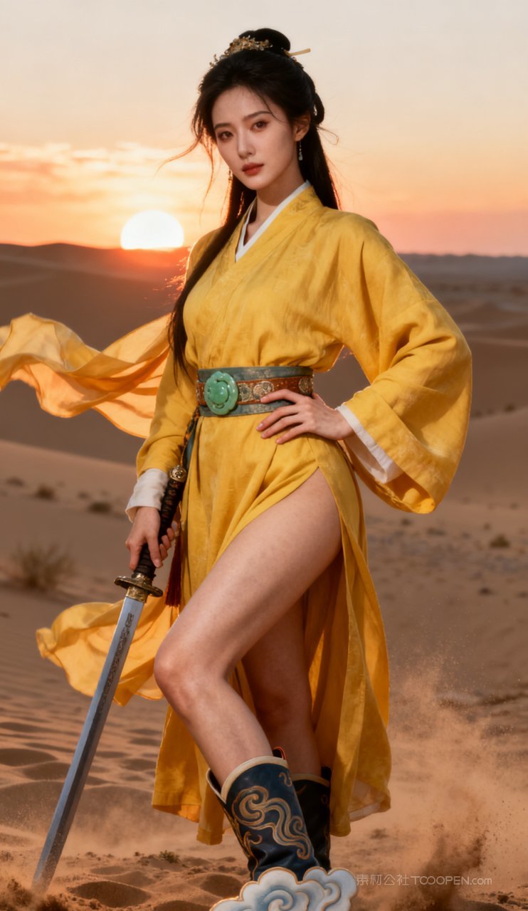 国风美艳大胸少女性感妩媚汉服古风美女