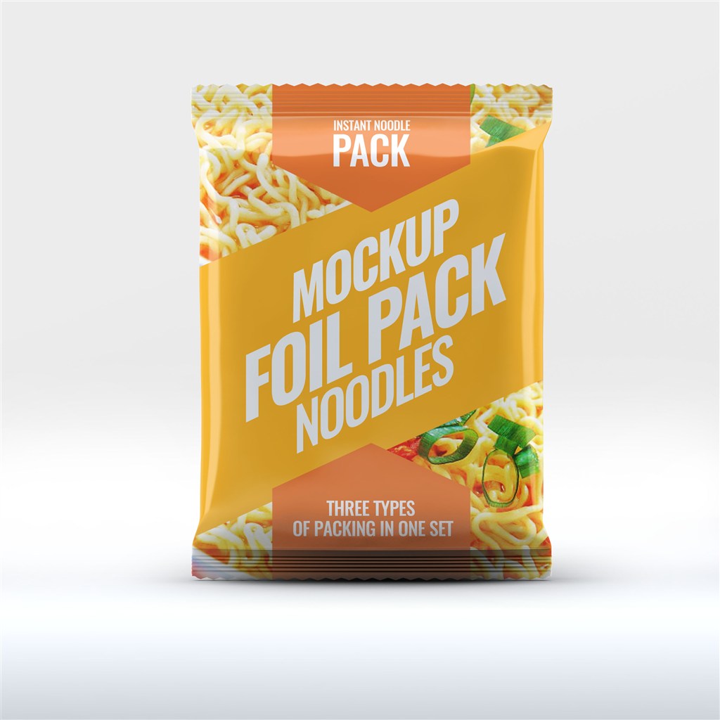 方便面箔衬袋包装样机模板