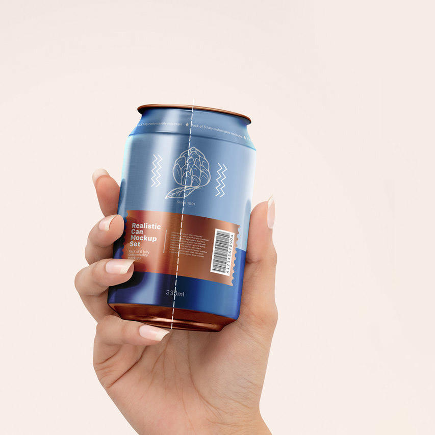 啤酒易拉罐样机