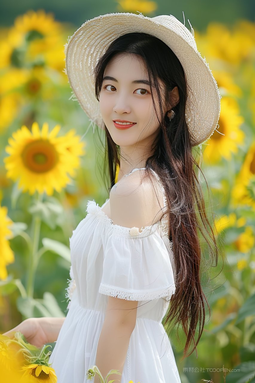 魅力彩妆优美美女女性青春时尚年轻清纯