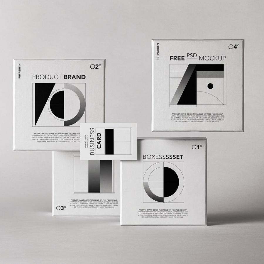 盒子样机效果图展示包装盒