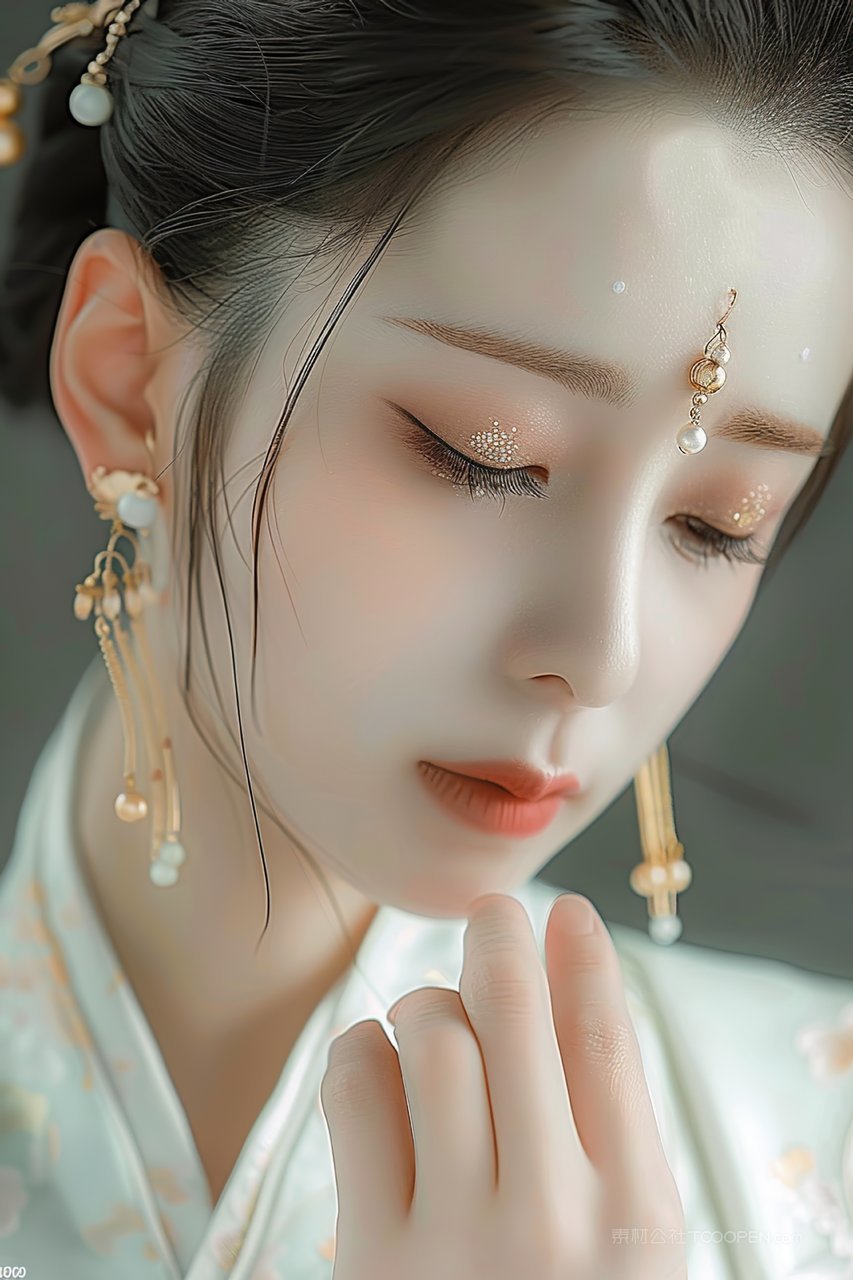 年轻优美清纯时尚女性青春美女高清