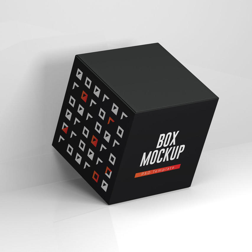 立方体礼品盒子样机