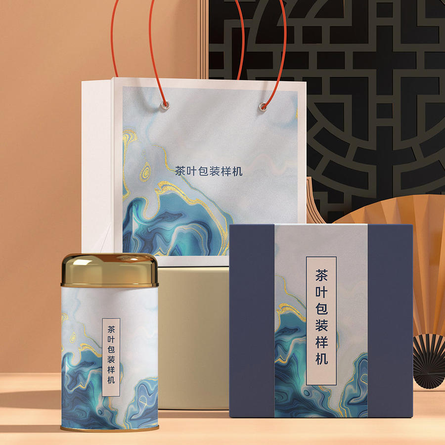中国风茶叶包装样机