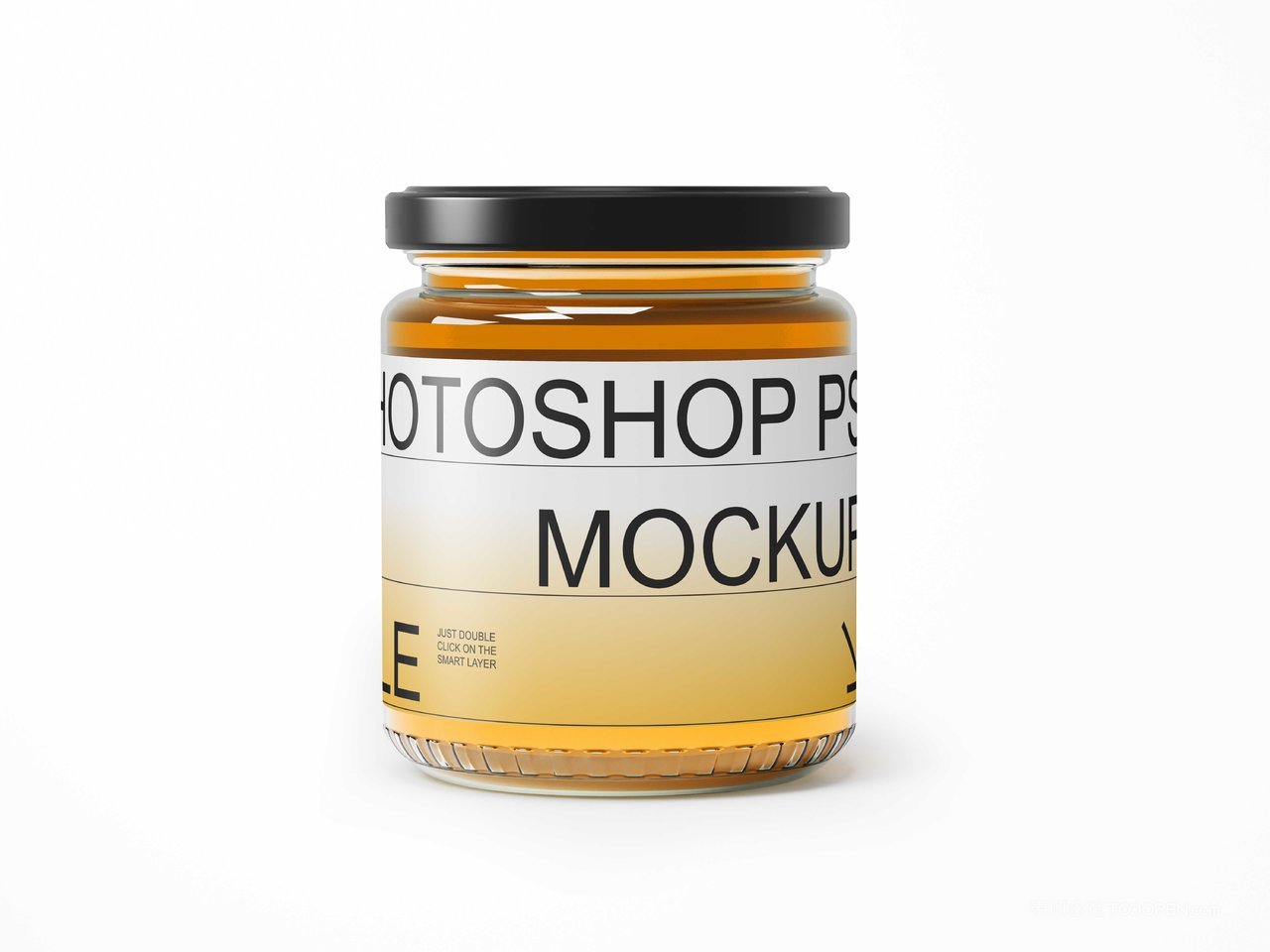 蜂蜜玻璃罐样机