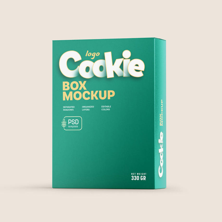 曲奇饼干盒包装样机