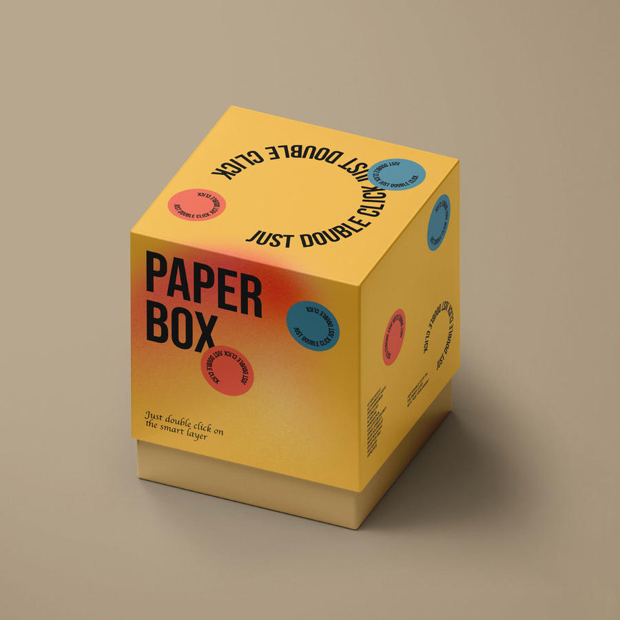 正方形纸盒样机