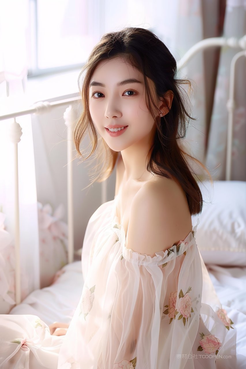 优雅活力女性优美年轻美女青春少女彩妆美容