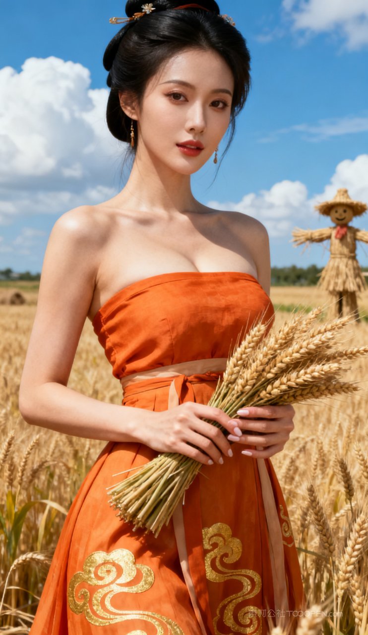 汉服性感美女大胸少女美艳古风妩媚