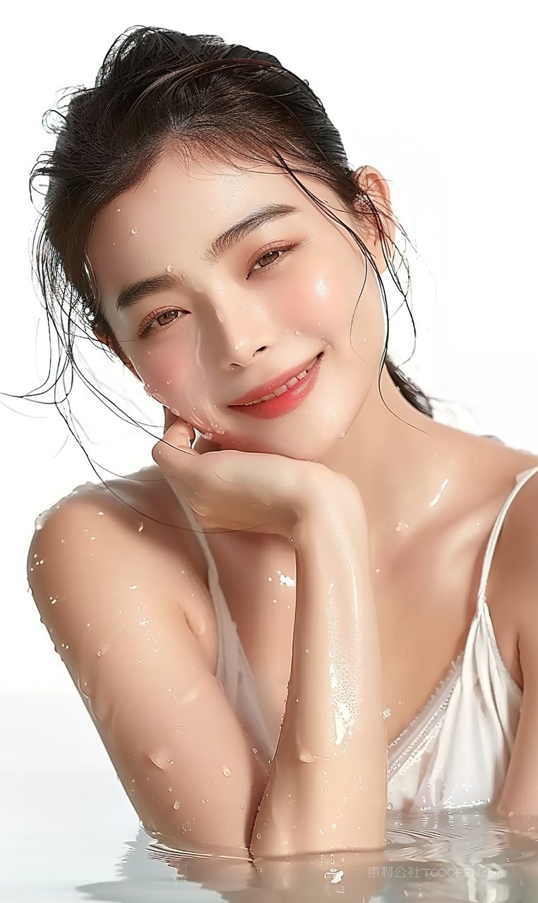 女性美女彩妆高雅魅力青春美白时尚美容端庄