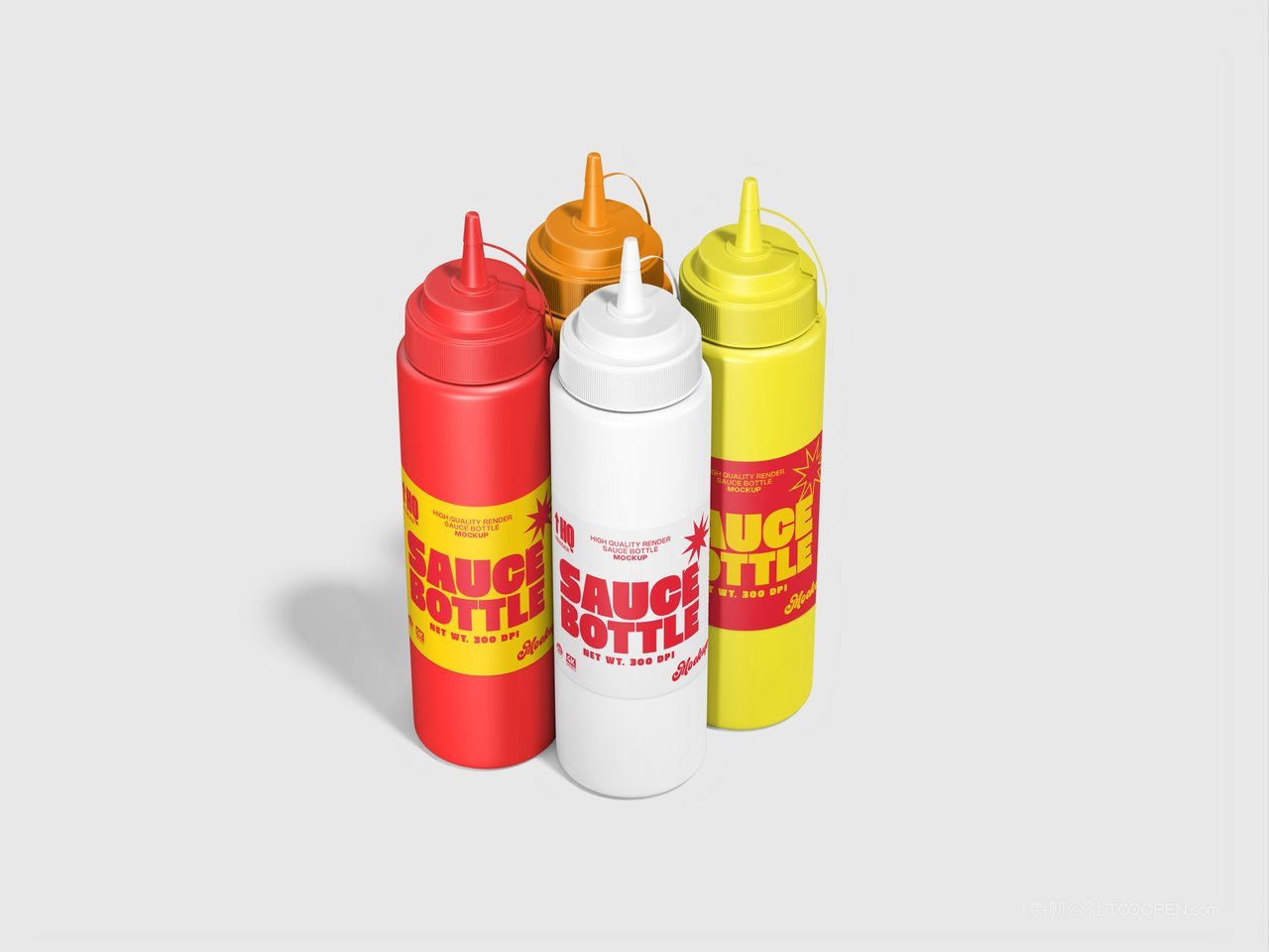 番茄酱酱料瓶样机