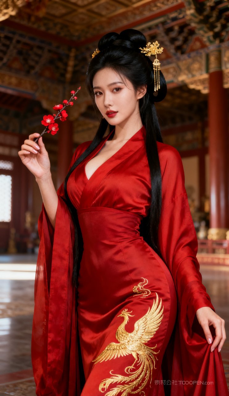 性感汉服古风写真美艳美女女性丰腴