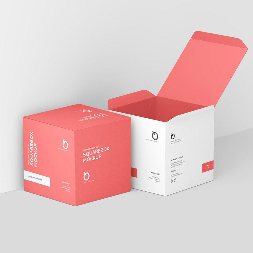 正方形纸盒包装样机