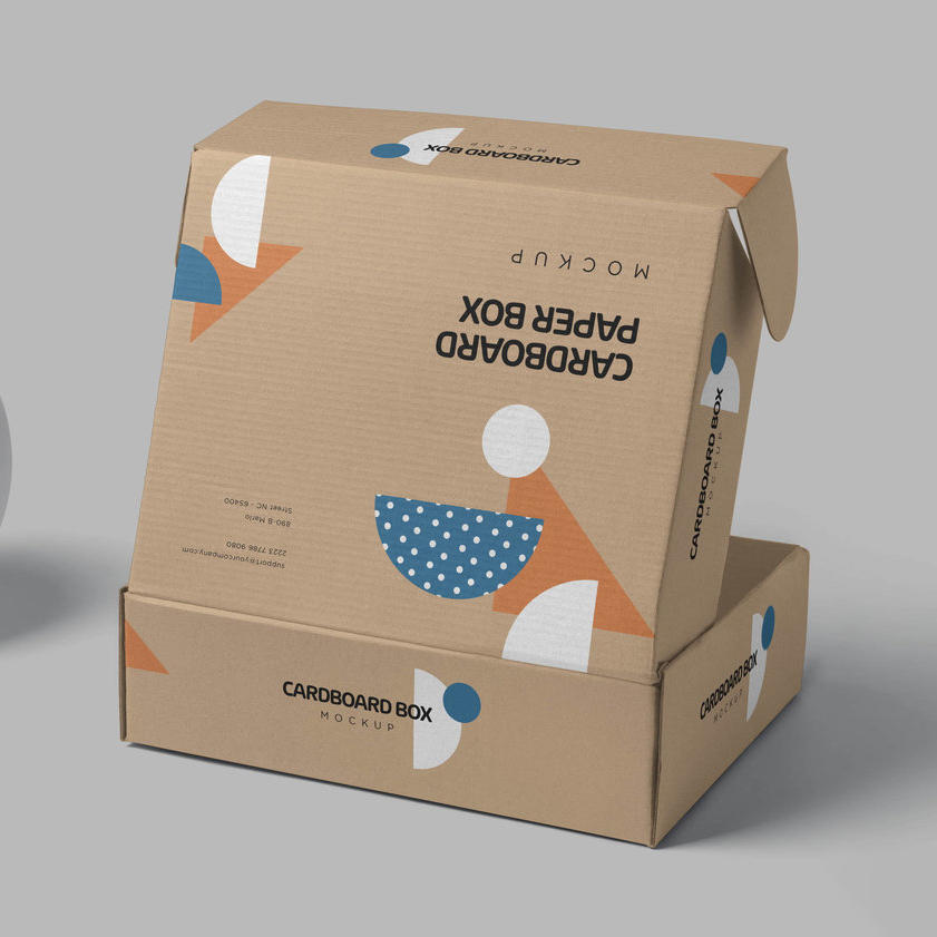 小矩形纸箱样机