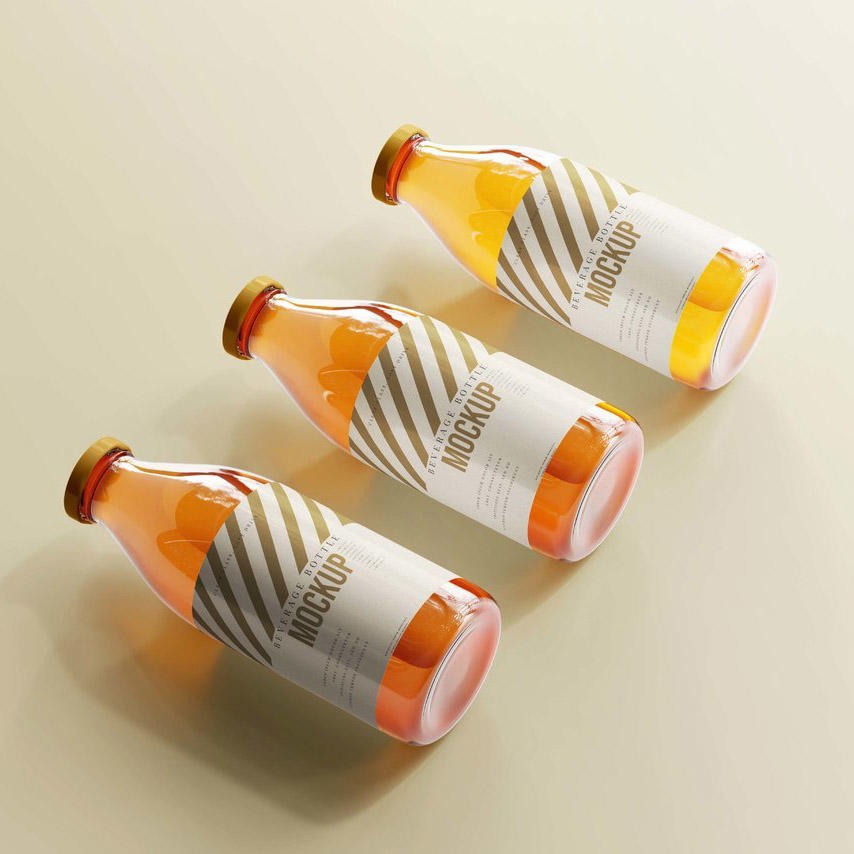 玻璃果汁瓶样机