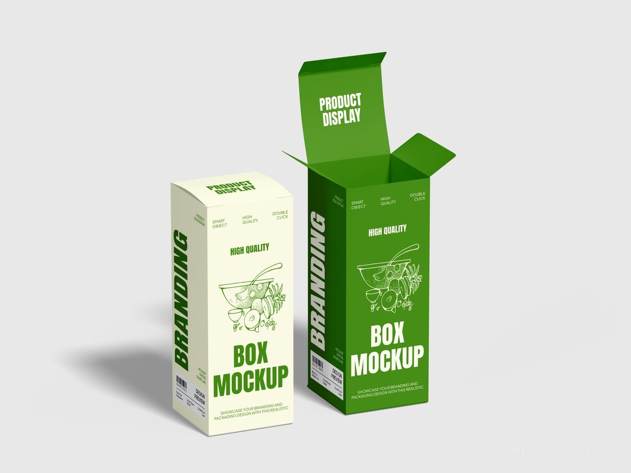 矩形包装盒样机