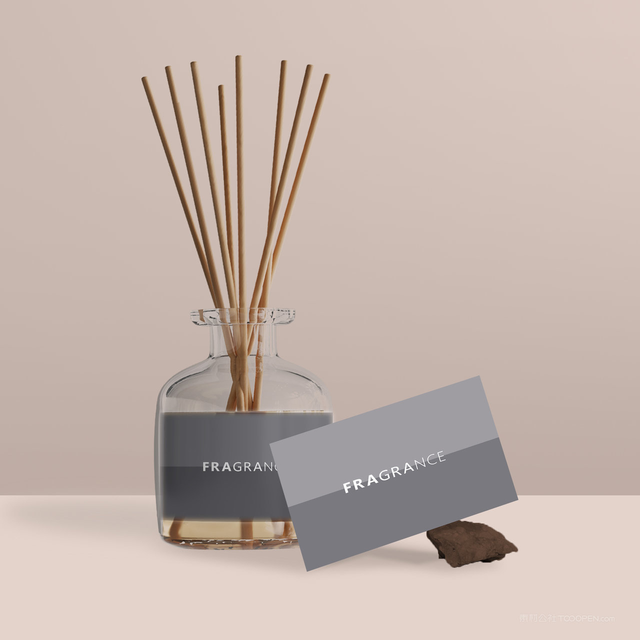 香薰品牌VI香薰名片贴图样机