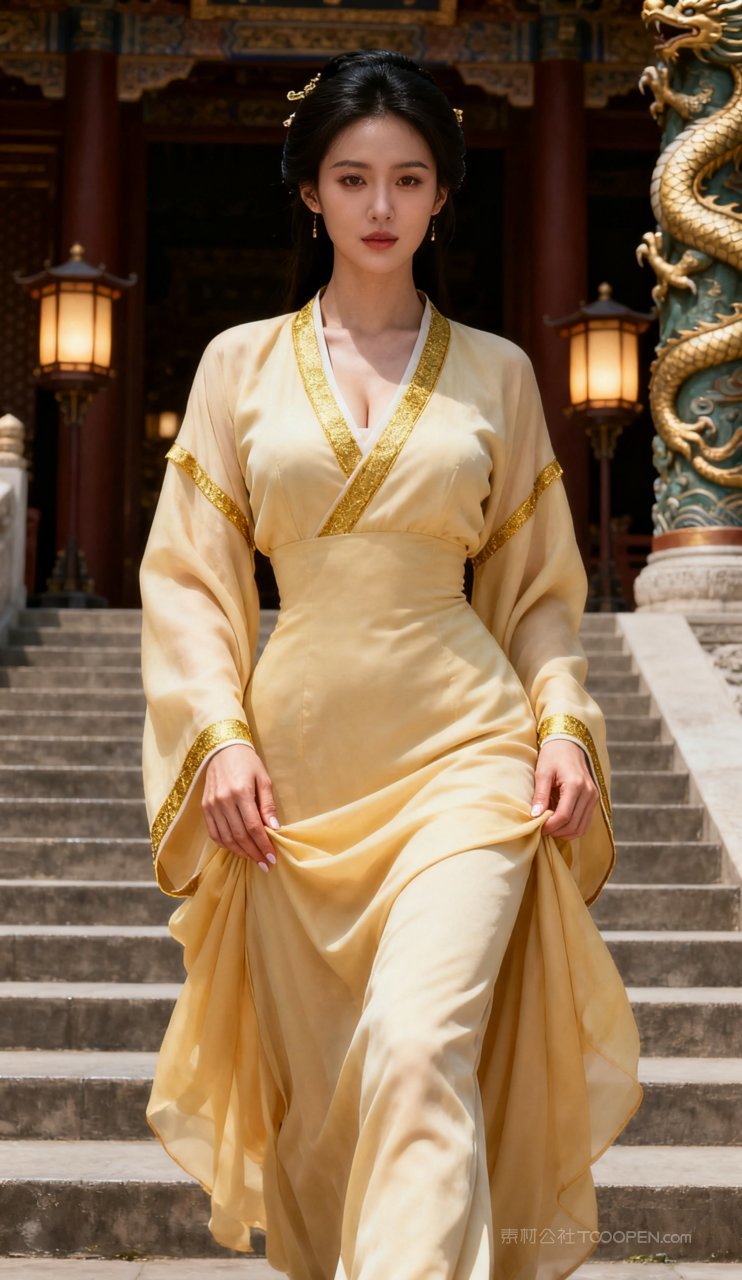 美艳汉服妩媚性感美女大胸古风