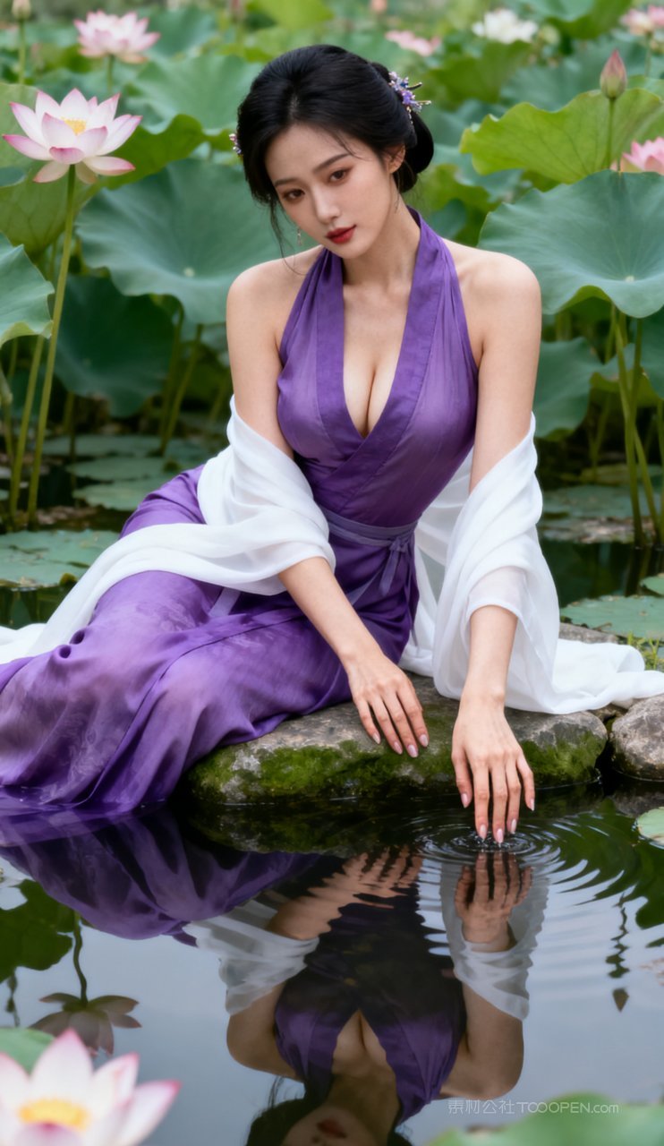 汉服摄影古风性感美艳丰腴女性美女