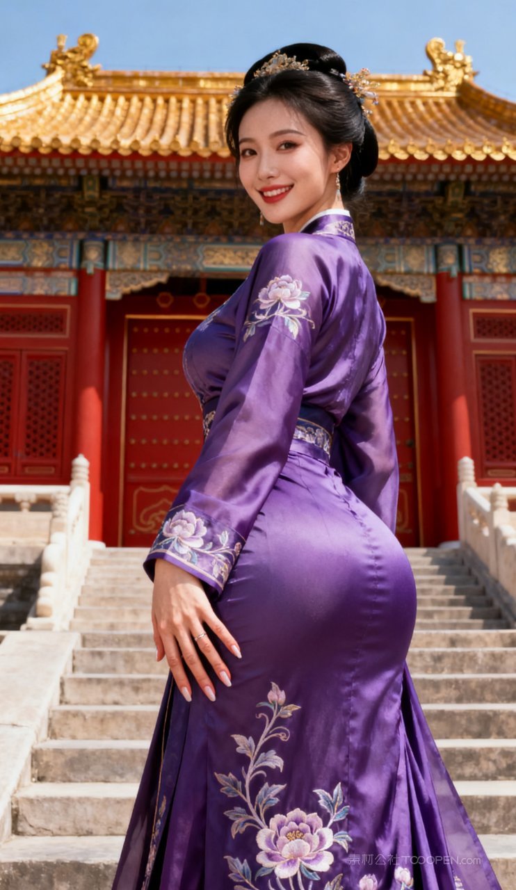 性感妩媚汉服古风美女美艳大胸