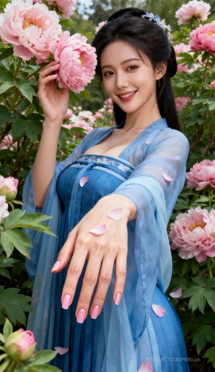 美艳古风大胸美女妩媚汉服性感