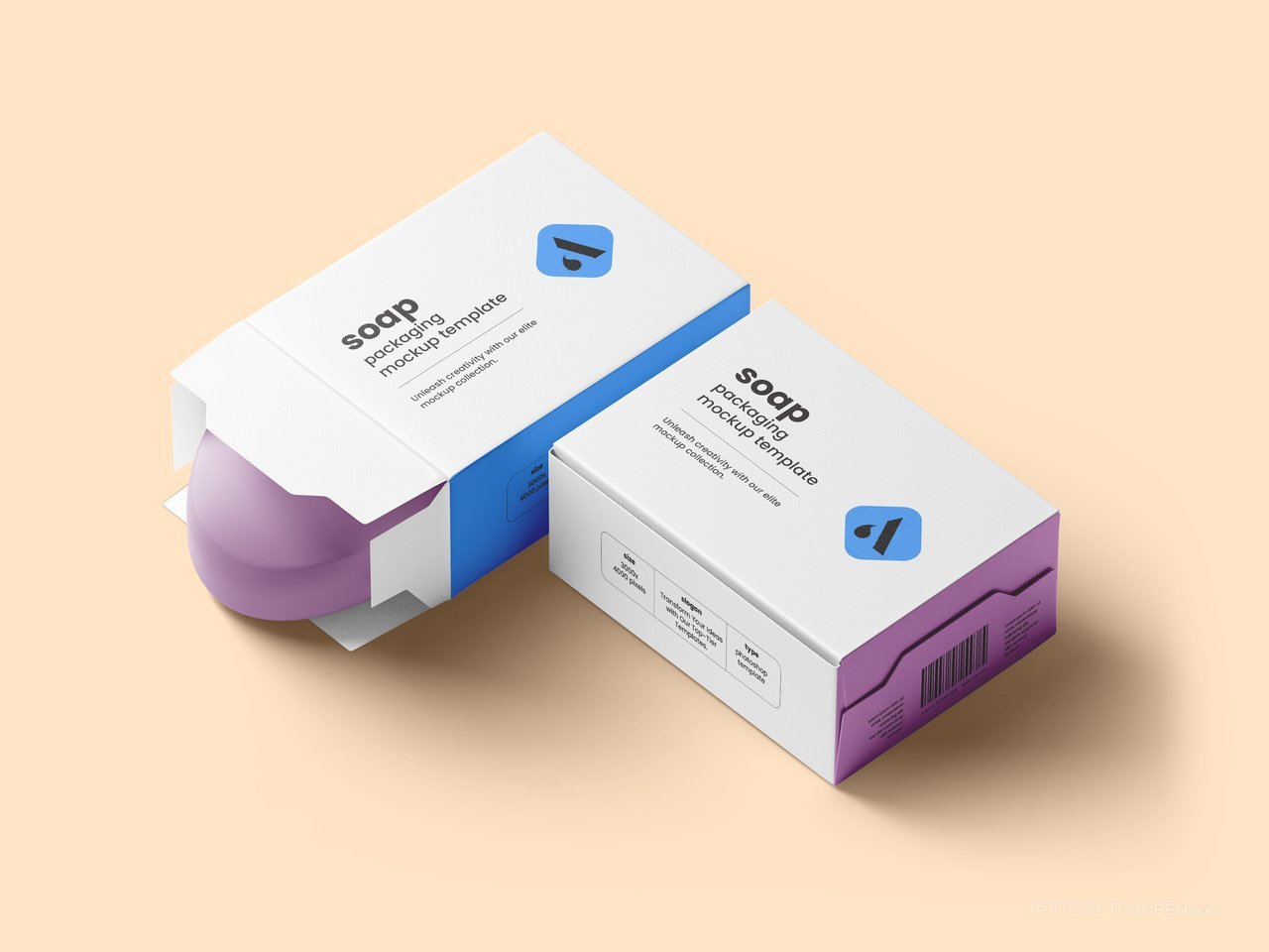 肥皂包装样机