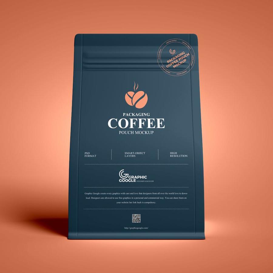 免费咖啡袋样机