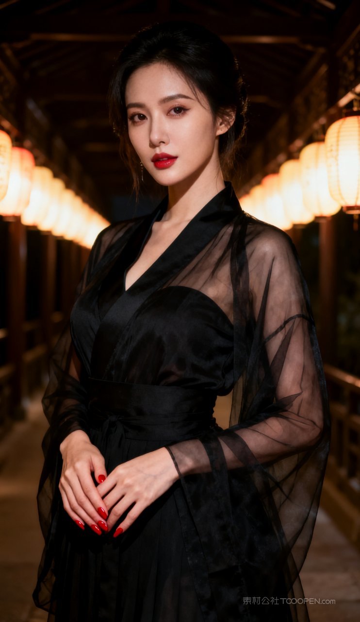 美艳汉服美女性感摄影丰腴古风女性