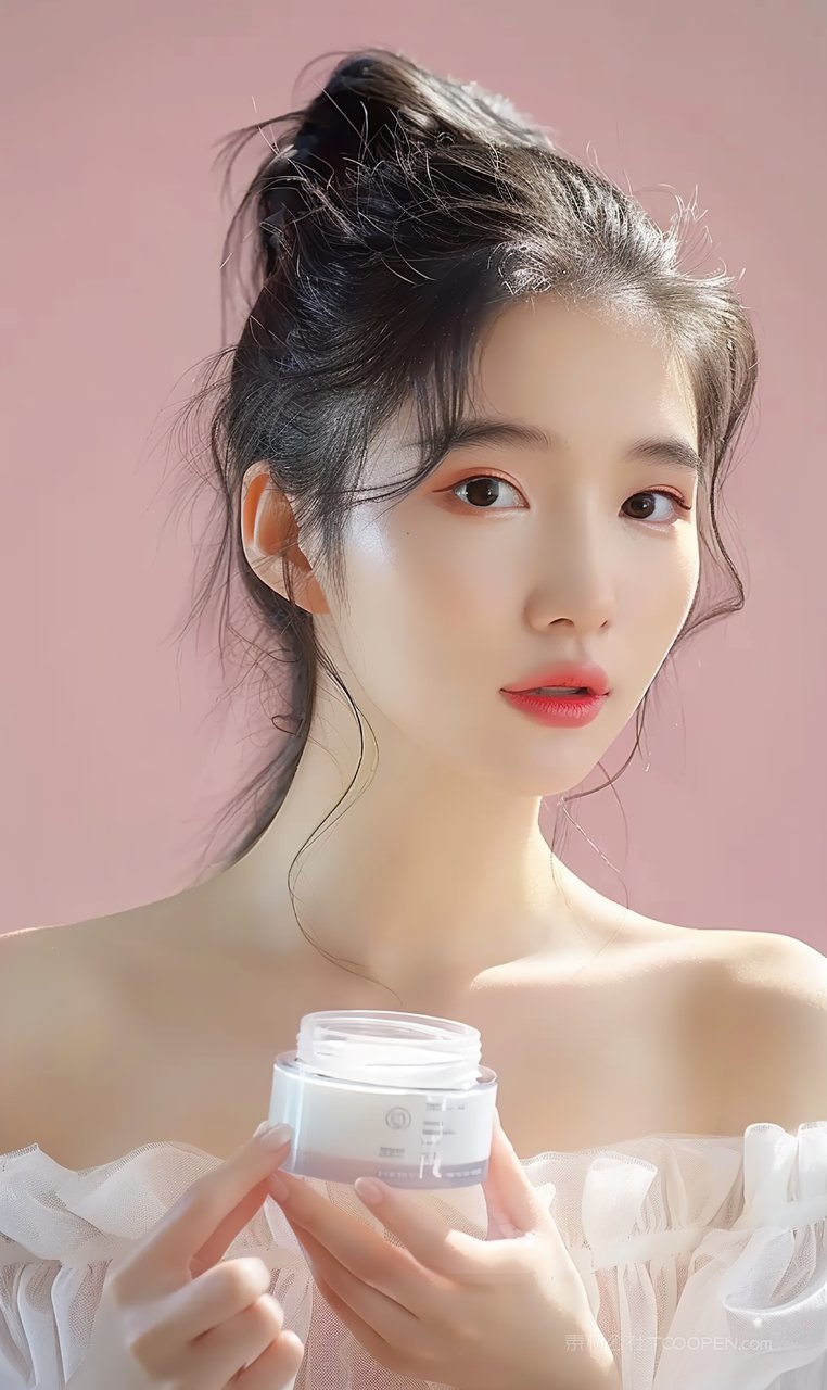 女性时尚护肤清纯美女青年美白个性