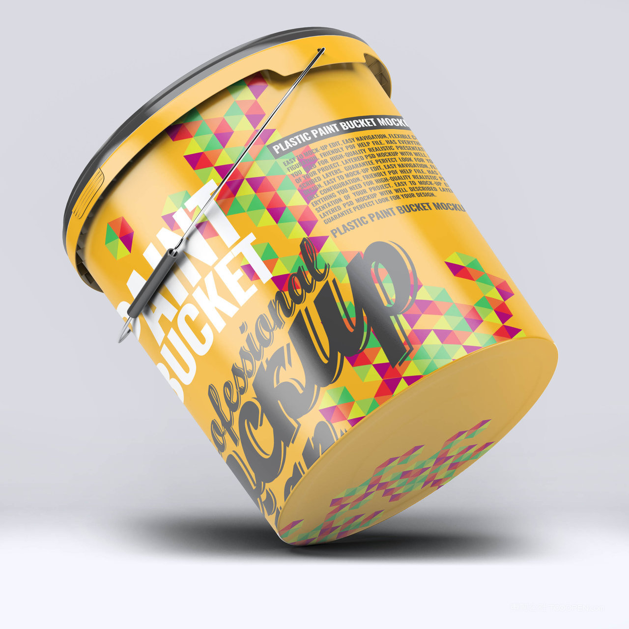 油漆桶包装样机