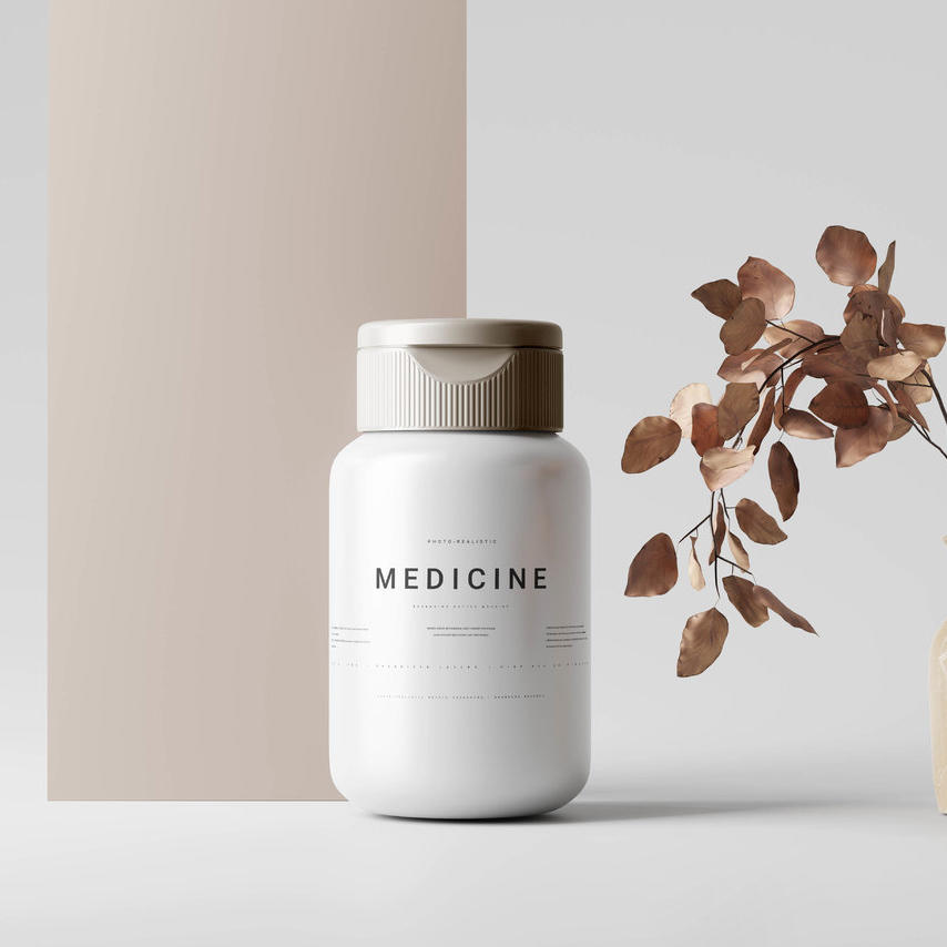 塑料药瓶包装样机