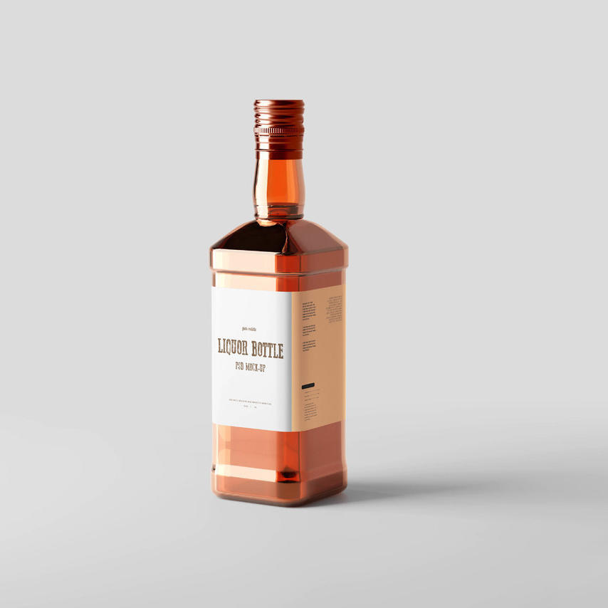 红酒瓶品牌标签样机