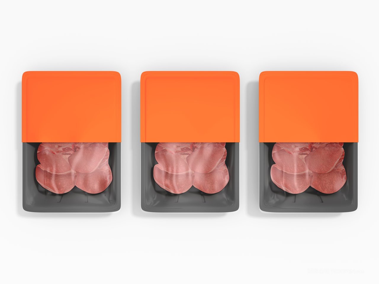 塑料肉托盘包装样机