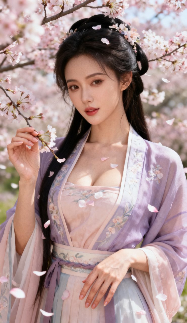 女性丰腴汉服古风美女性感美艳