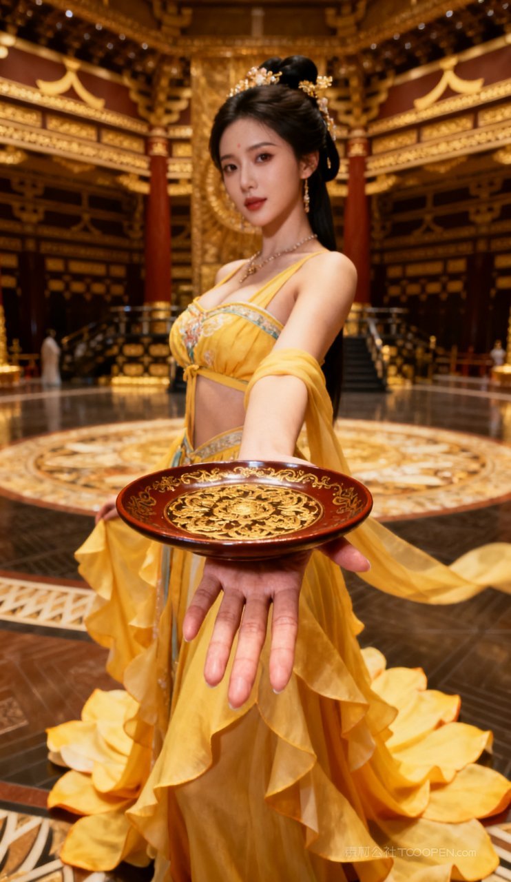 性感古风少女大胸美女美艳妩媚国风汉服