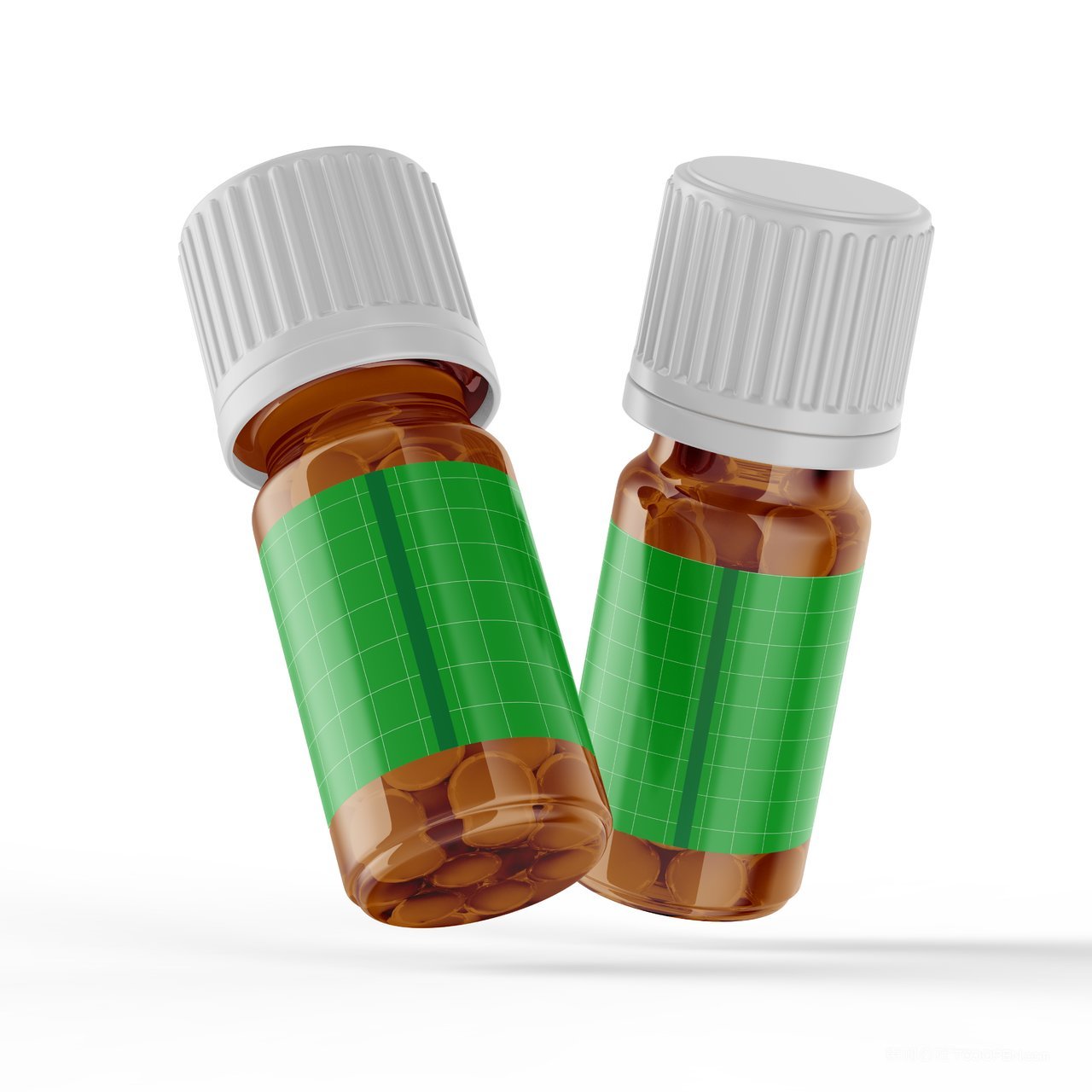 药丸药粒瓶样机