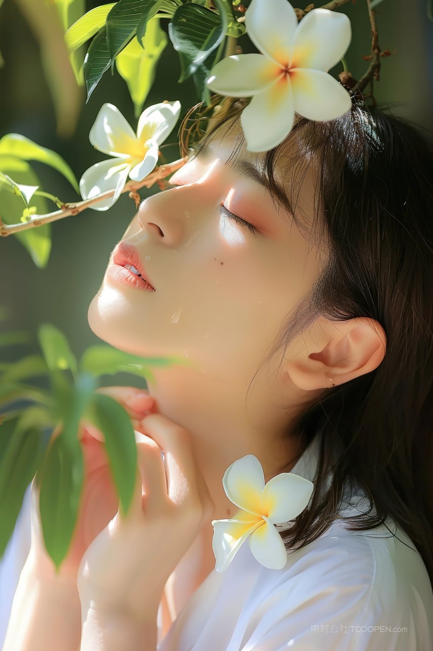 年轻时尚优美女性清纯魅力青春美女