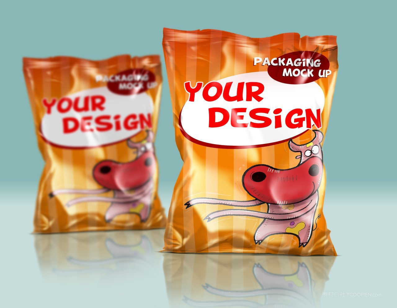 食品塑料包装样机psd素材